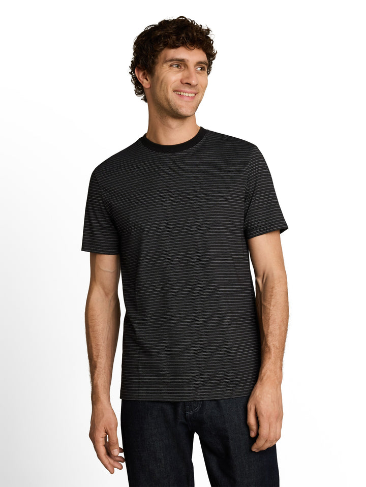 MELANGE STRIPE T-SHIRT
