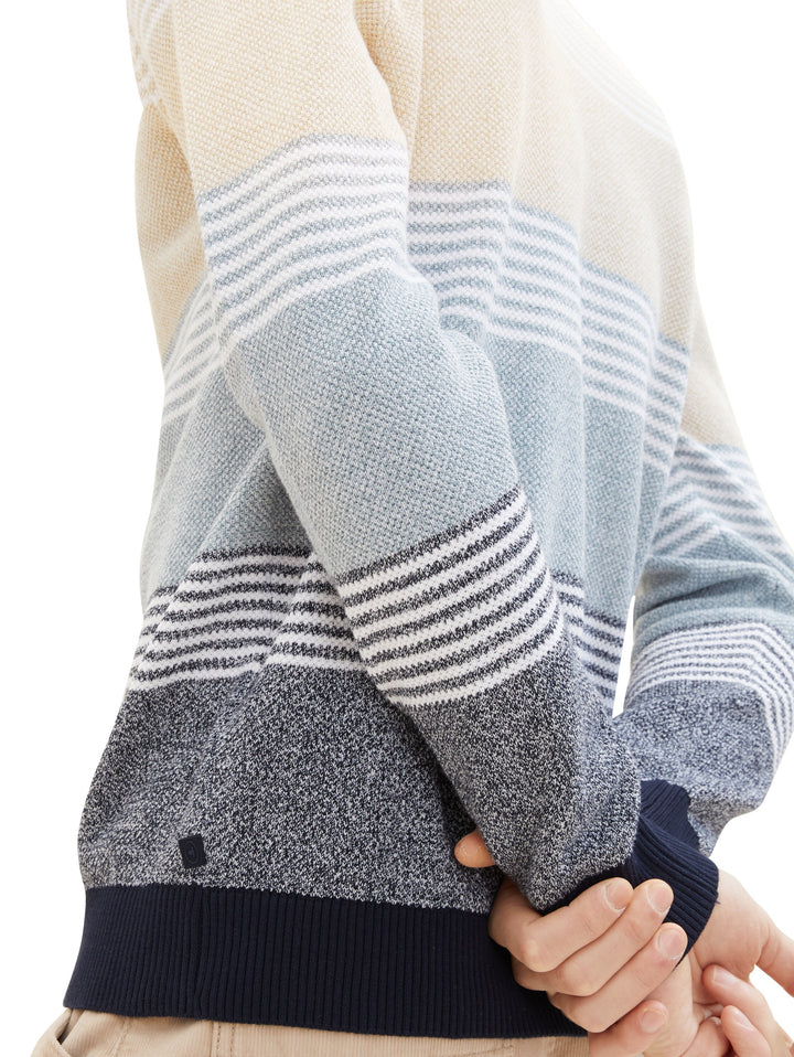 STRUCTURED COLORBLOCK KNIT