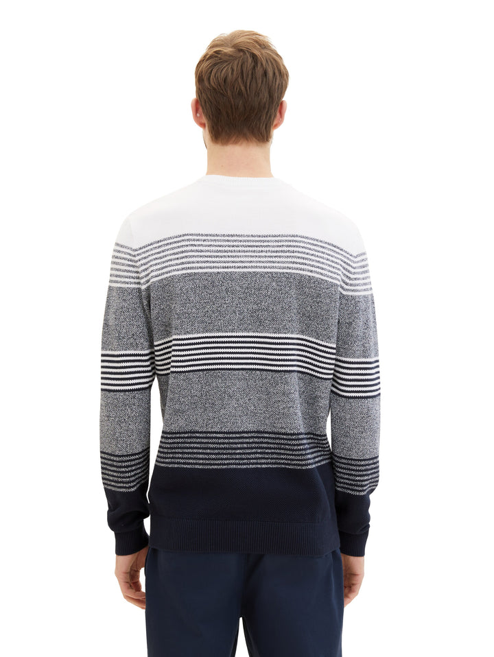 STRUCTURED COLORBLOCK KNIT