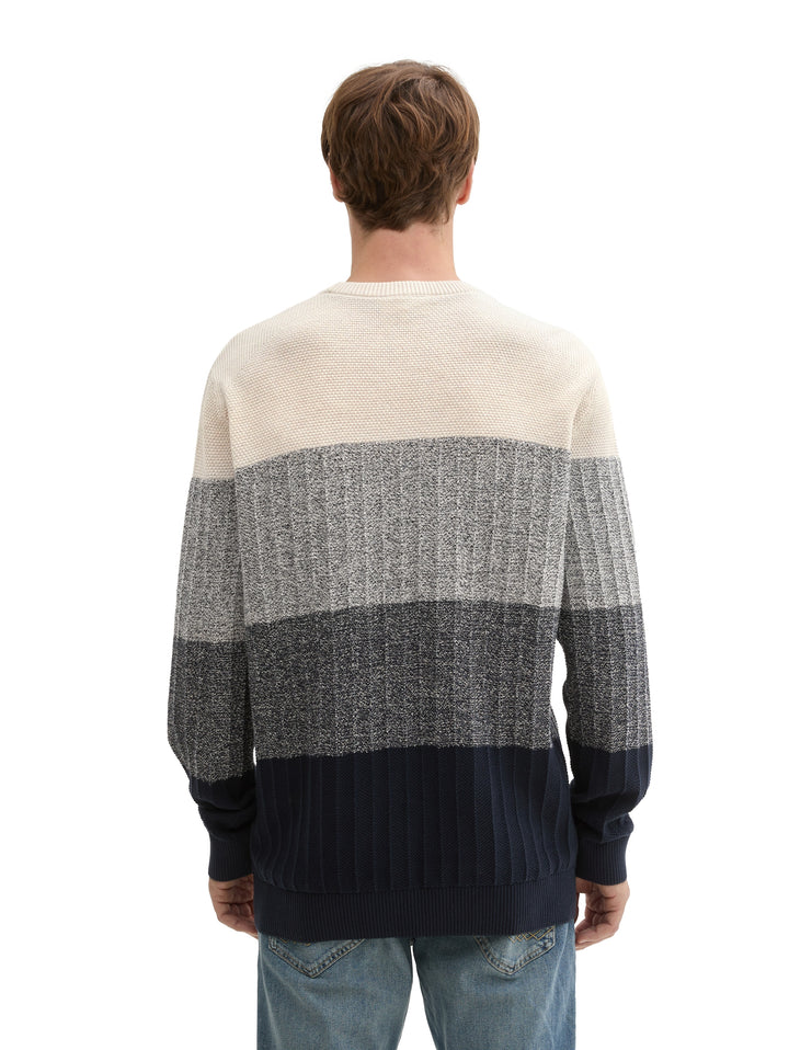 STRUCTURE MIX CREWNECK KNIT