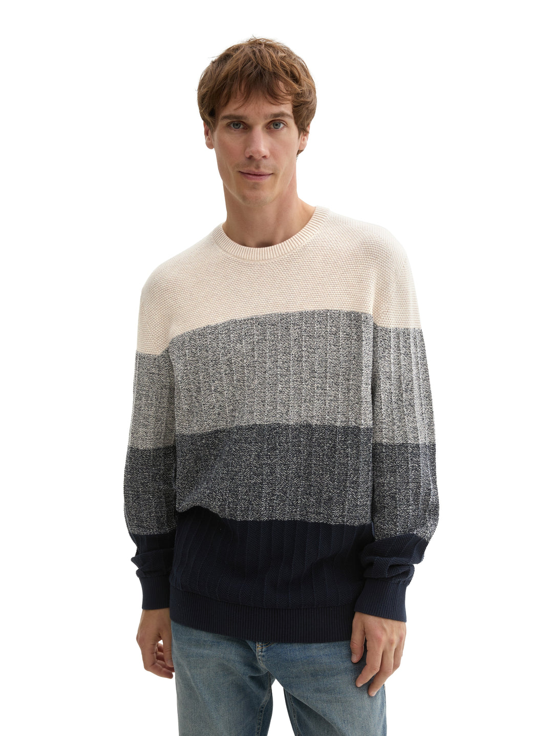 STRUCTURE MIX CREWNECK KNIT