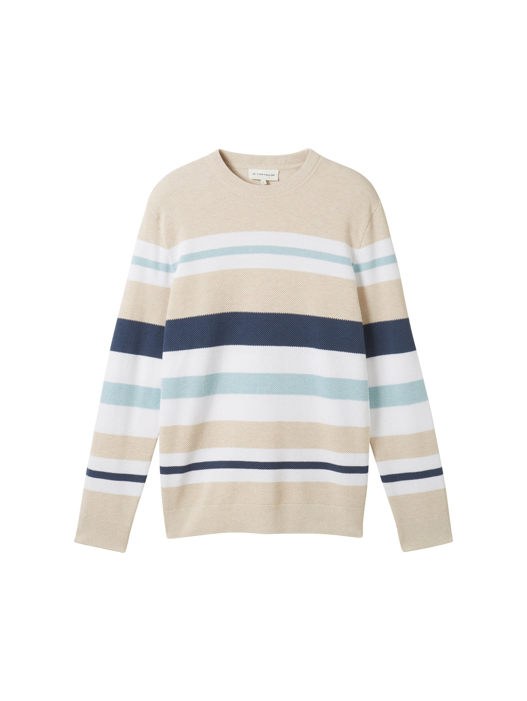 STRUCTURE STRIPE CREWNECK KNIT