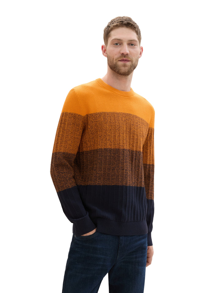 STRUCTURE MIX CREWNECK KNIT