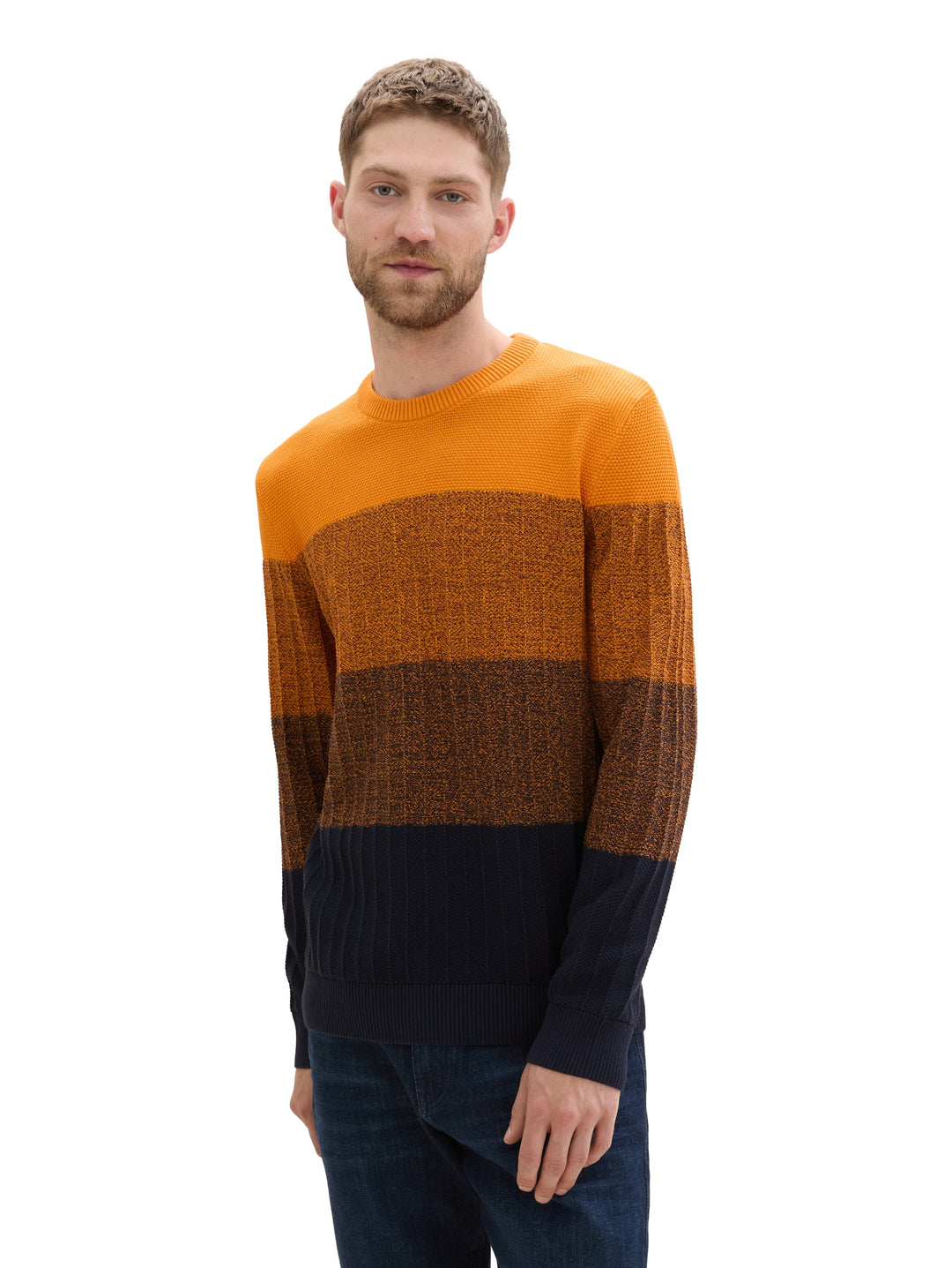 STRUCTURE MIX CREWNECK KNIT