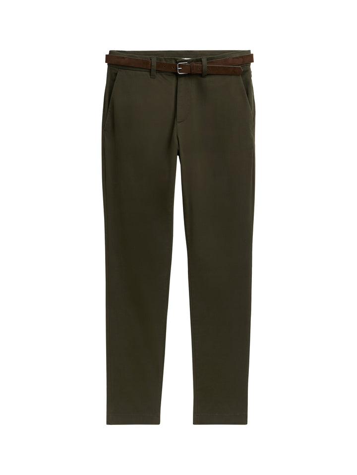 SLIM SOFT CHINO WITH BELT