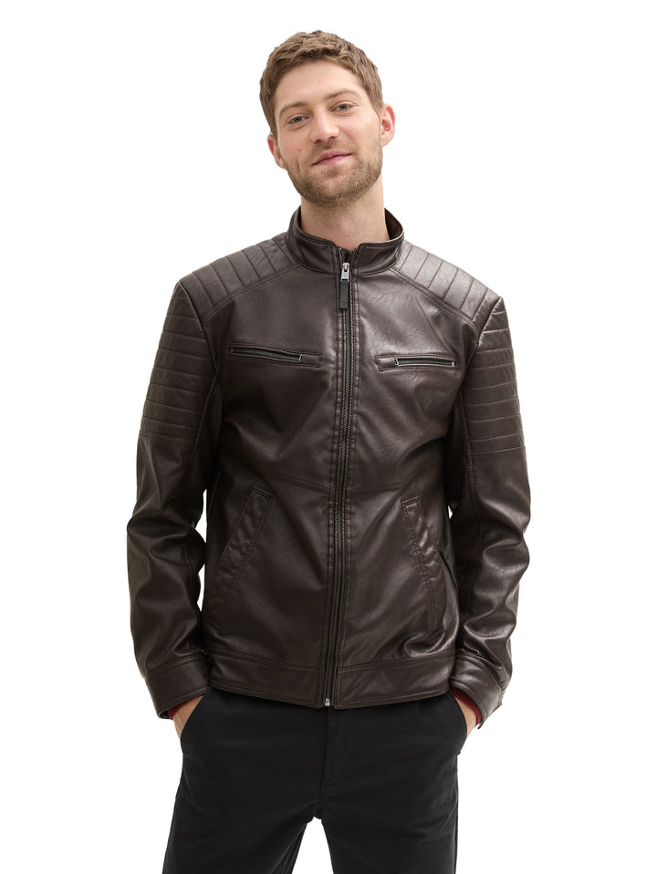 FAKE LEATHER JACKET