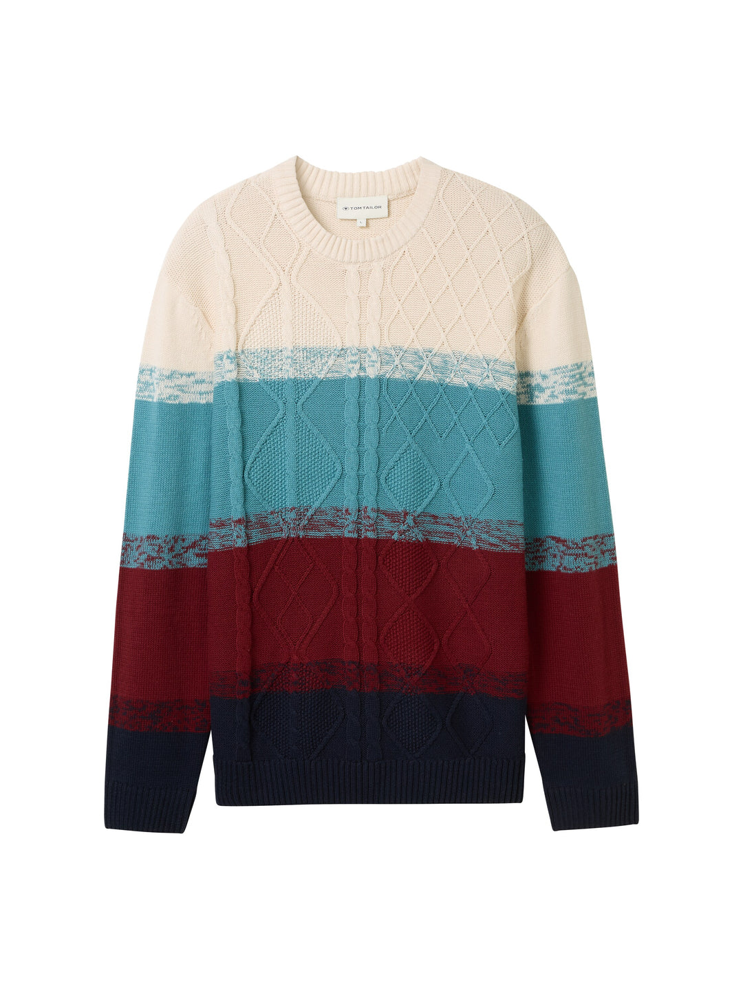 COMFORT CABLE STRIPE KNIT