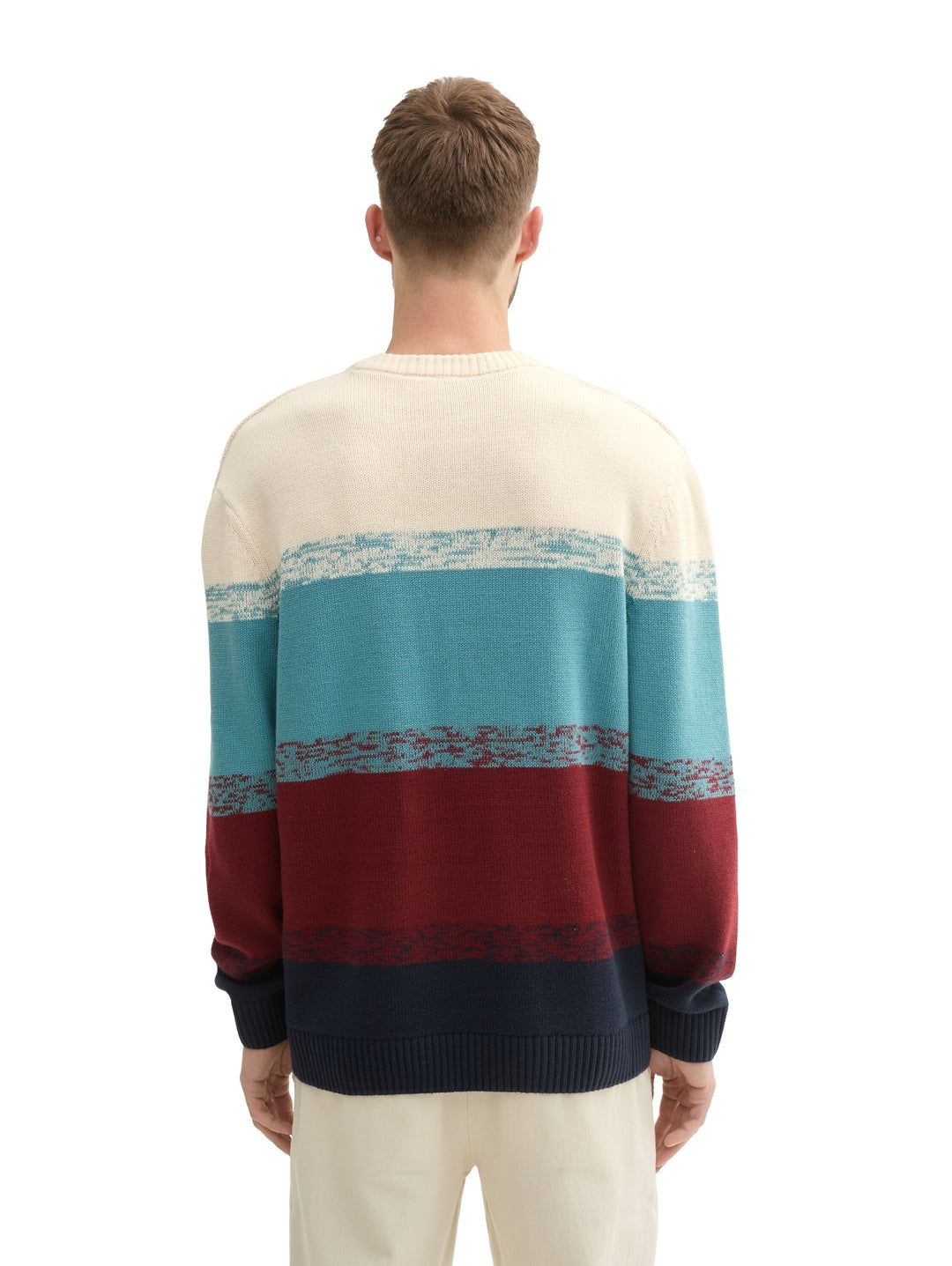 COMFORT CABLE STRIPE KNIT