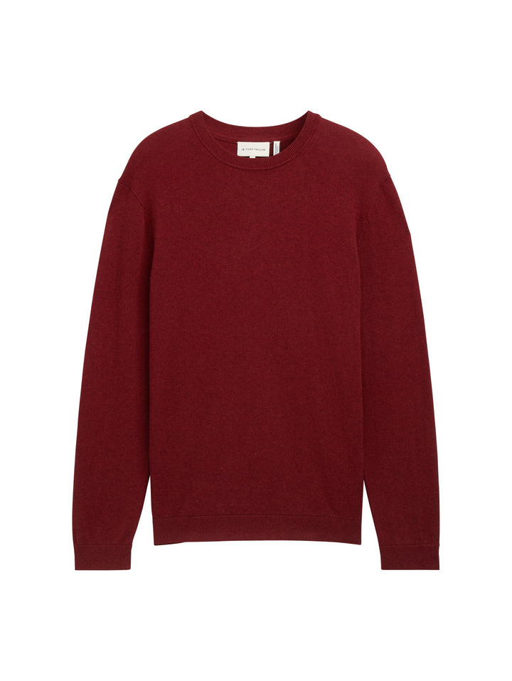 COTTON CASHMERE CREWNECK KNIT