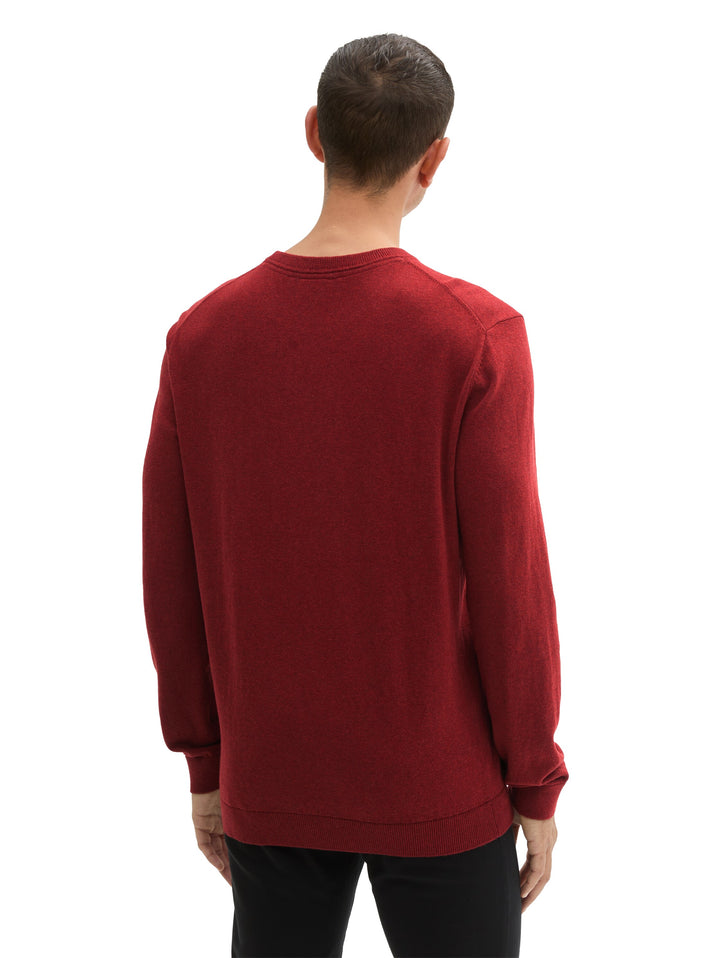 COTTON CASHMERE CREWNECK KNIT