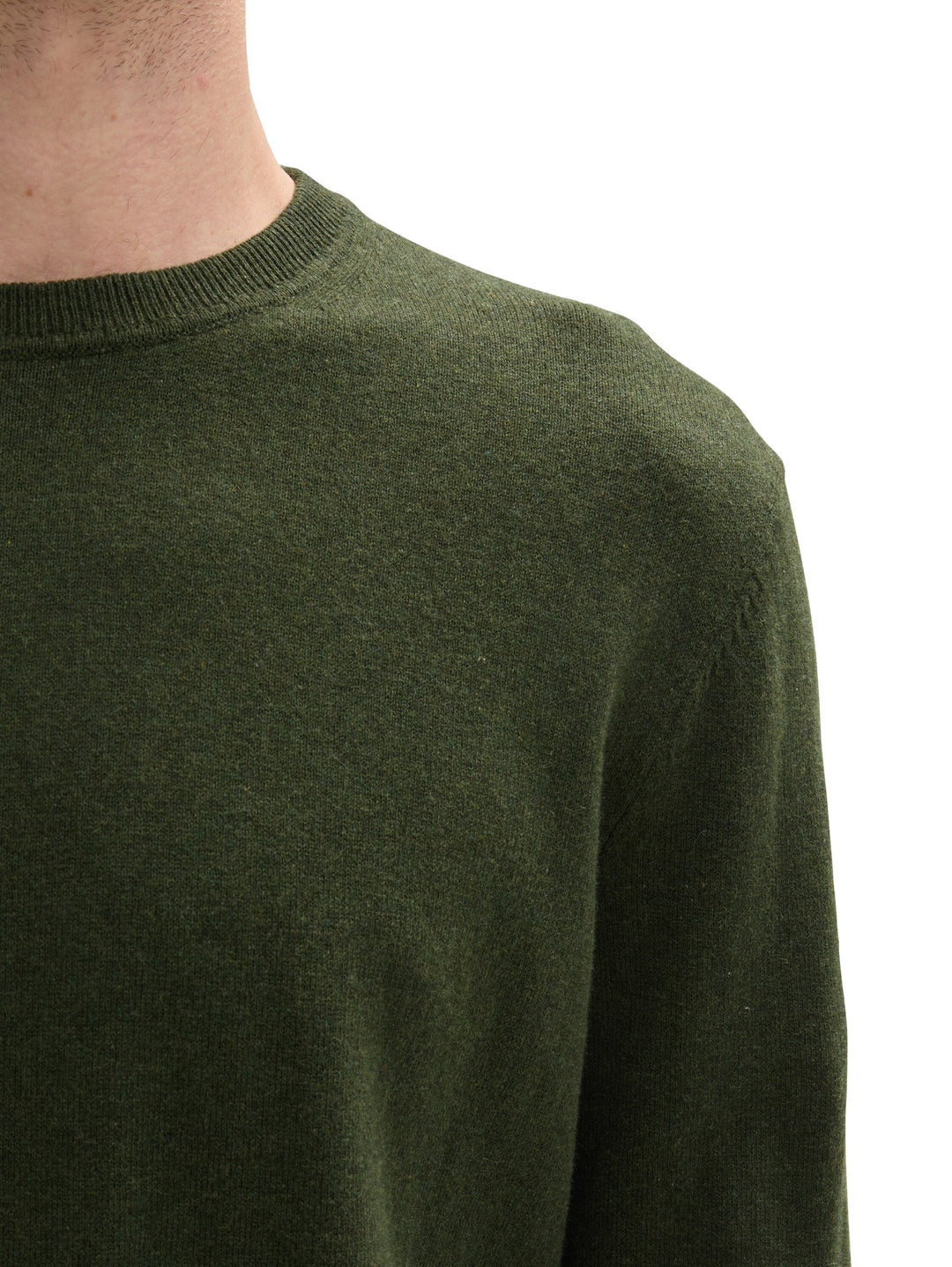 COTTON CASHMERE CREWNECK KNIT