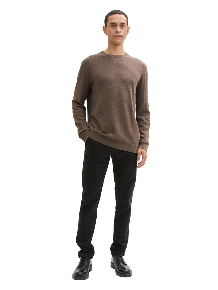 COTTON CASHMERE CREWNECK KNIT