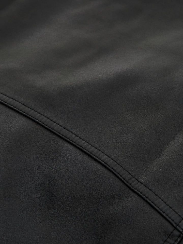 FAKE SUEDE LEATHER BIKER