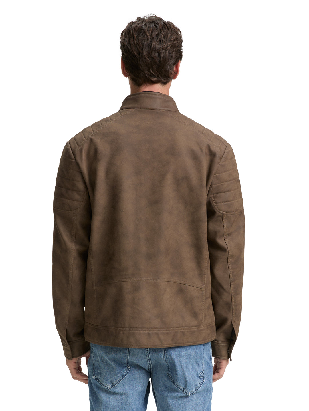 FAKE SUEDE LEATHER BIKER