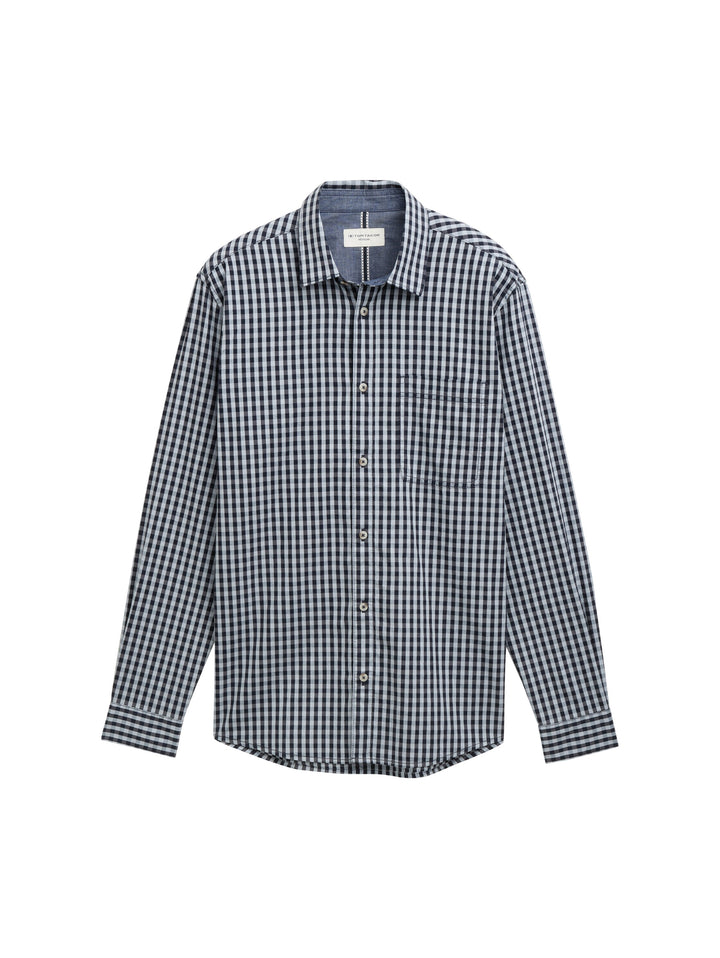 TONAL CHECK OXFORD SHIRT