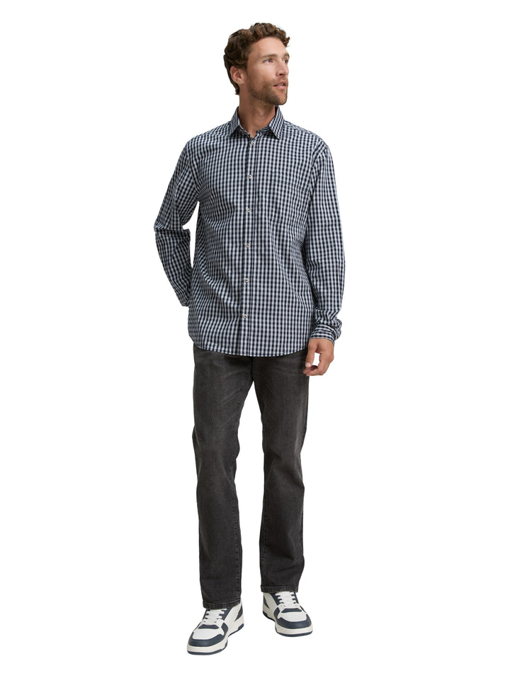TONAL CHECK OXFORD SHIRT