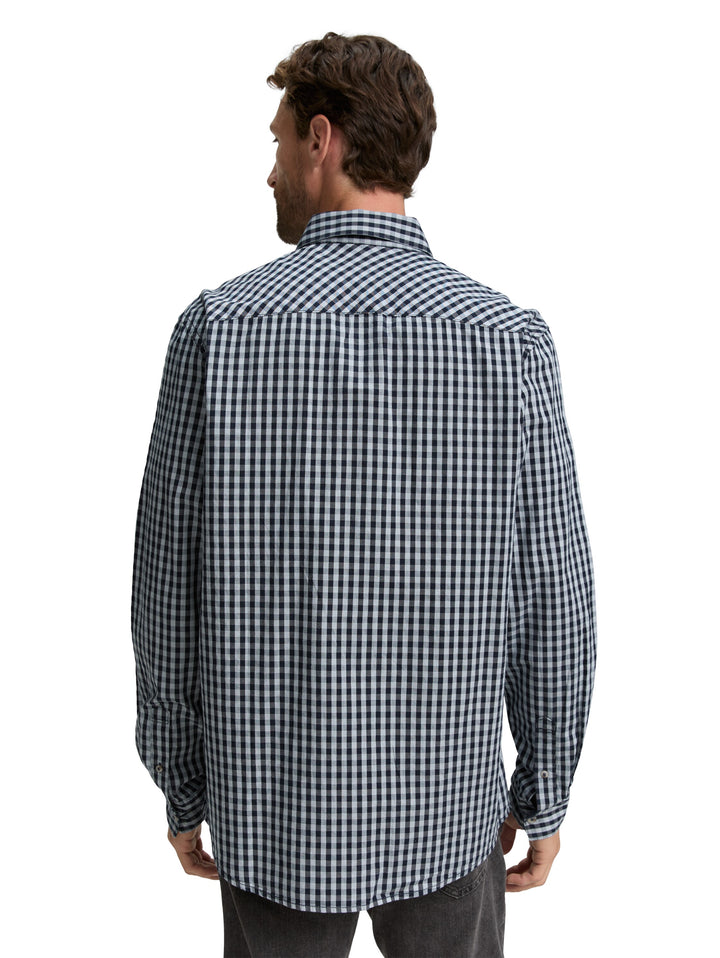 TONAL CHECK OXFORD SHIRT