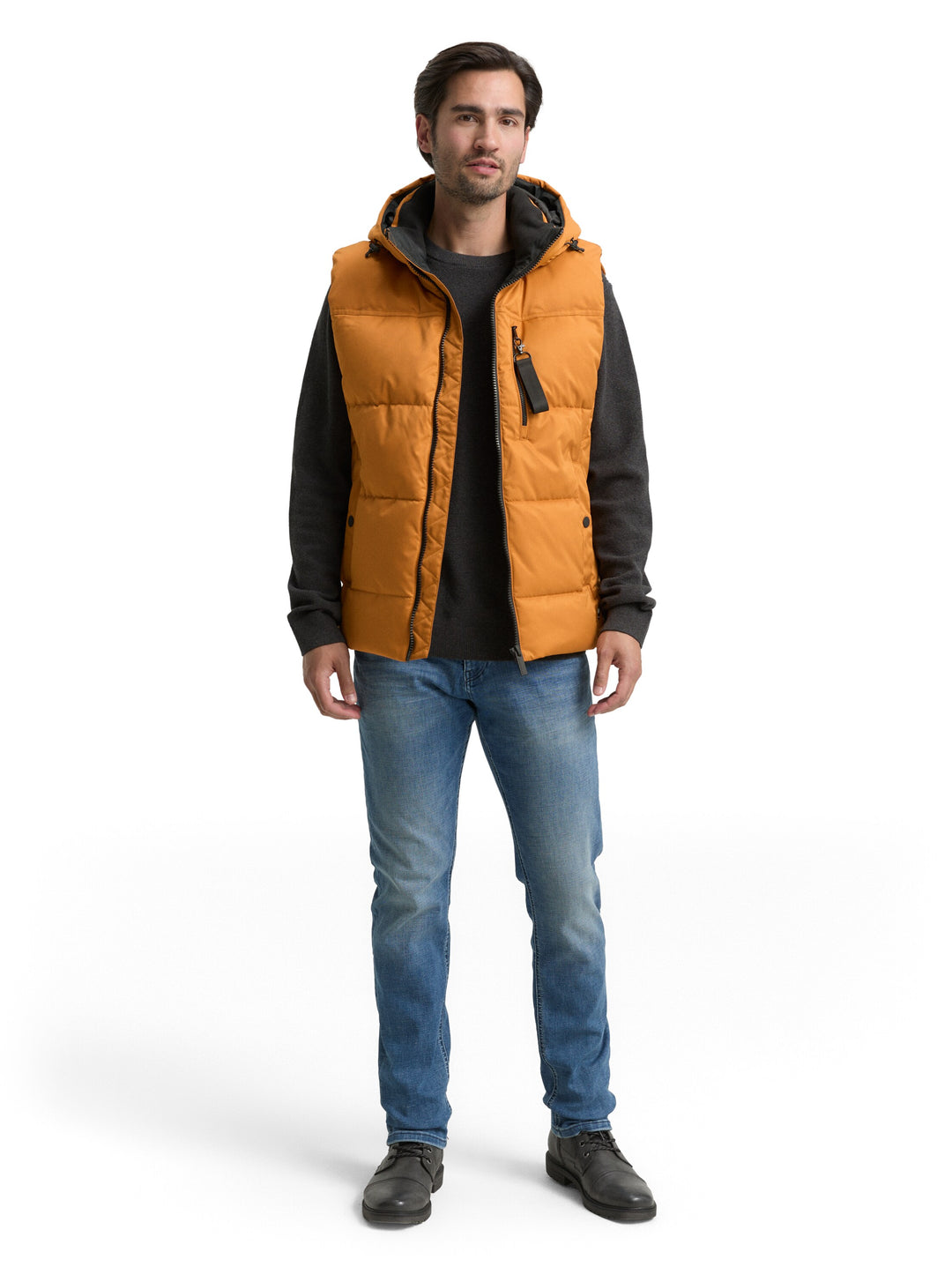 PUFFER VEST WITH HOOD