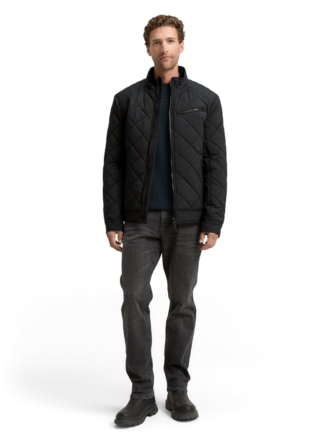 QUILTED BIKER JACKET