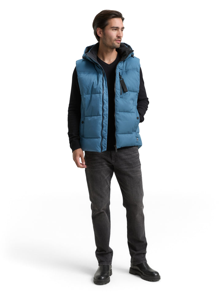 PUFFER VEST WITH HOOD
