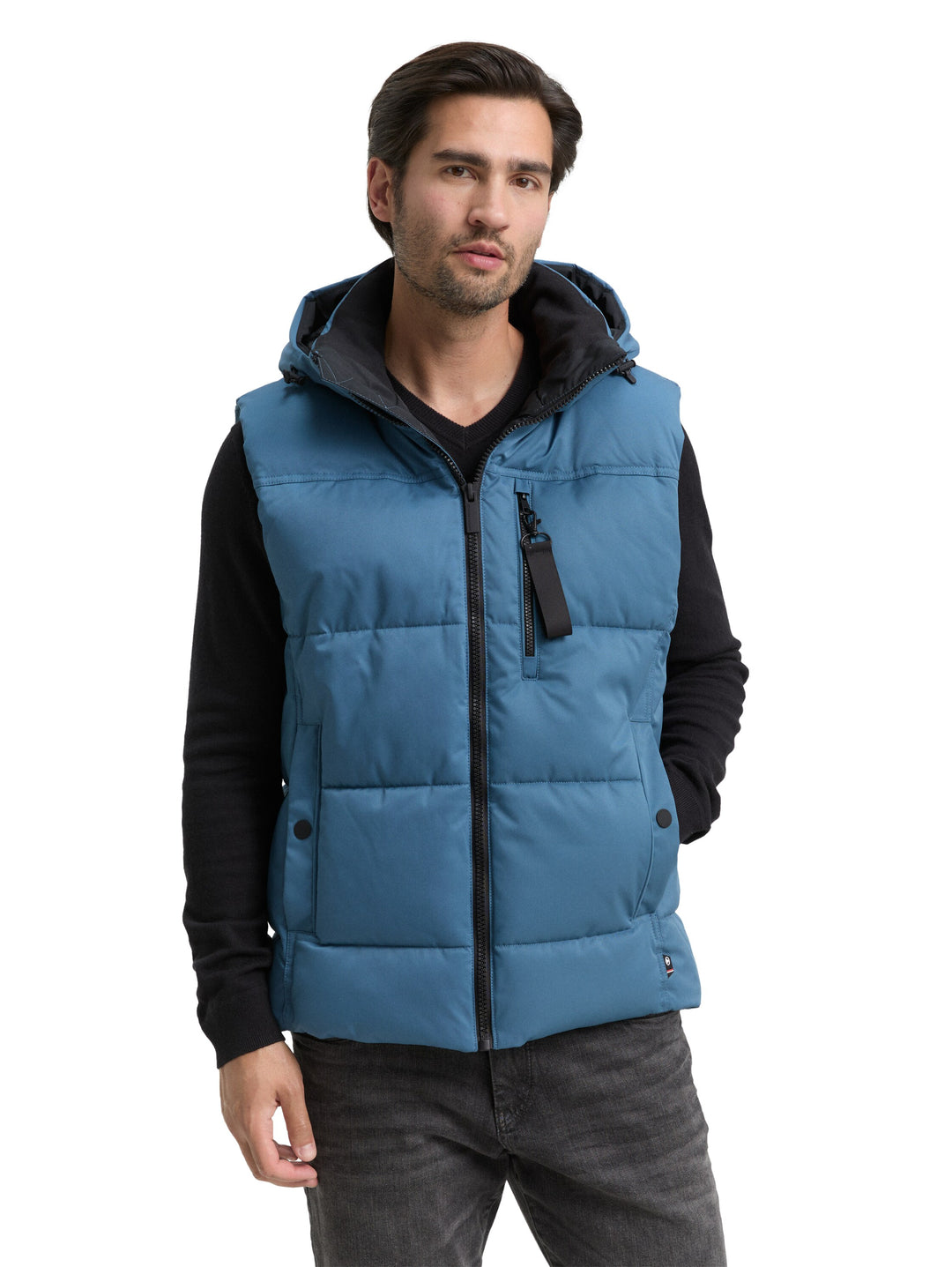 PUFFER VEST WITH HOOD