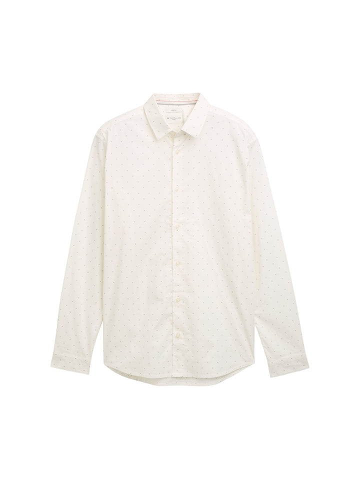 FITTED PRINTED STRETCH SHIRT