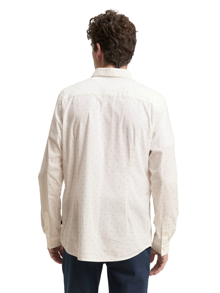 FITTED PRINTED STRETCH SHIRT