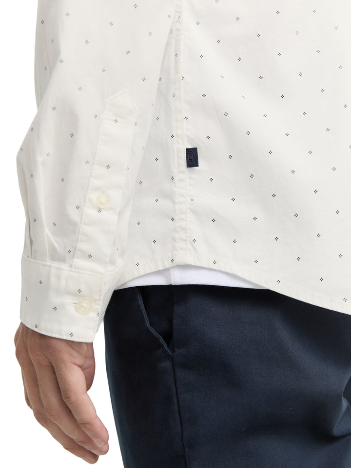 FITTED PRINTED STRETCH SHIRT