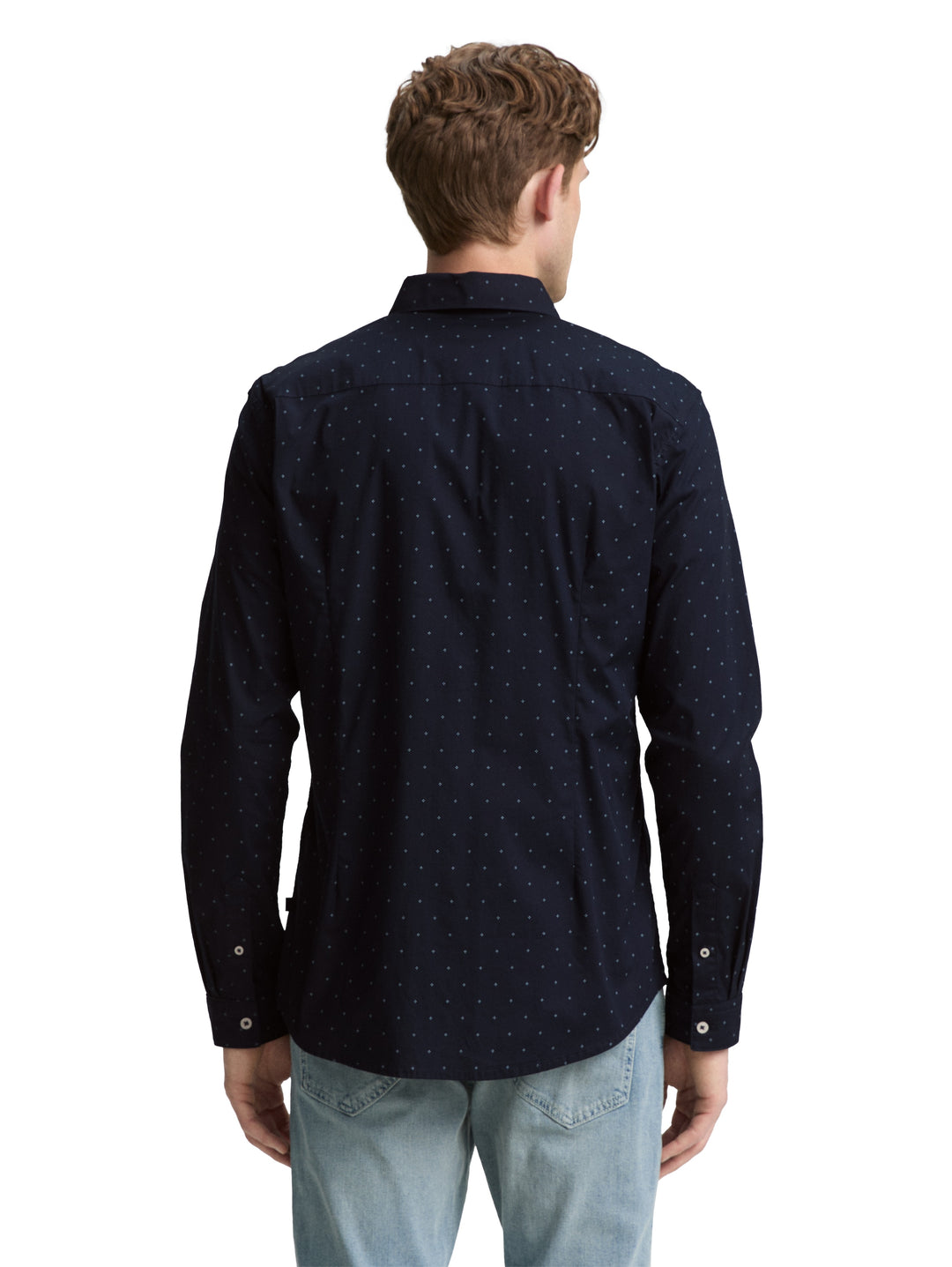 FITTED PRINTED STRETCH SHIRT