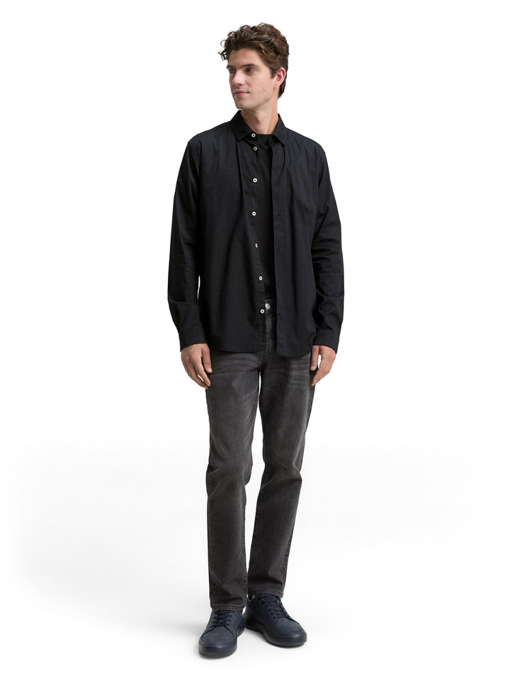 FITTED PRINTED STRETCH SHIRT