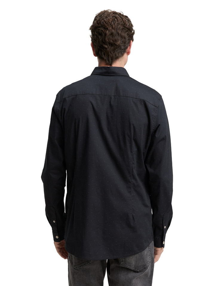 FITTED PRINTED STRETCH SHIRT