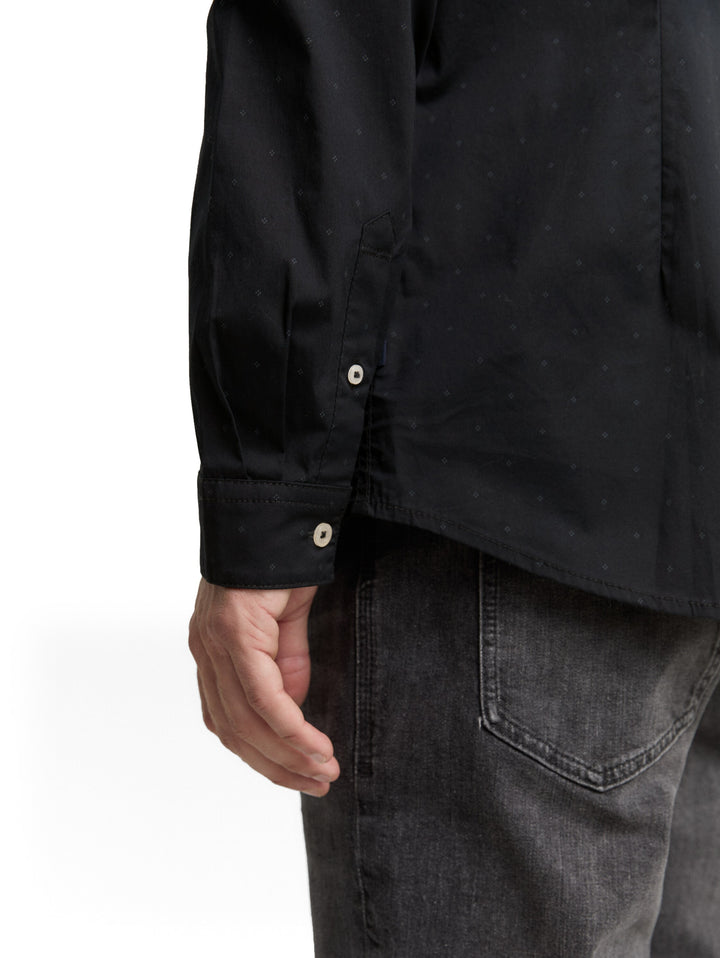 FITTED PRINTED STRETCH SHIRT