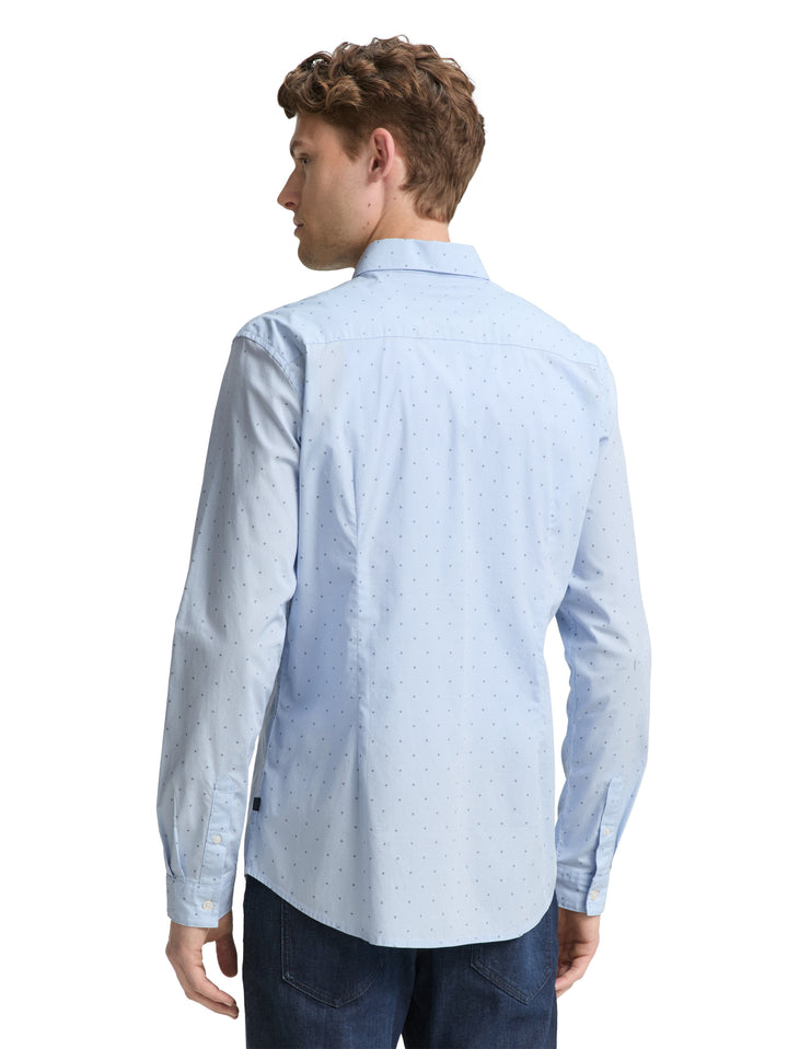 FITTED PRINTED STRETCH SHIRT