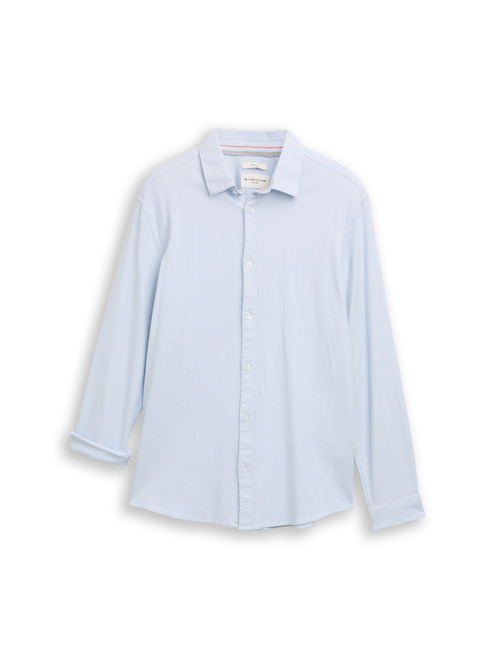 FITTED STRUCTURED STRETCH SHIRT