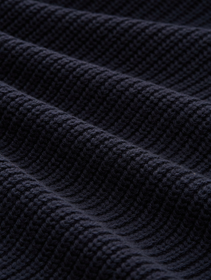 KNIT ZIP JACKET WITH FABRIC MIX