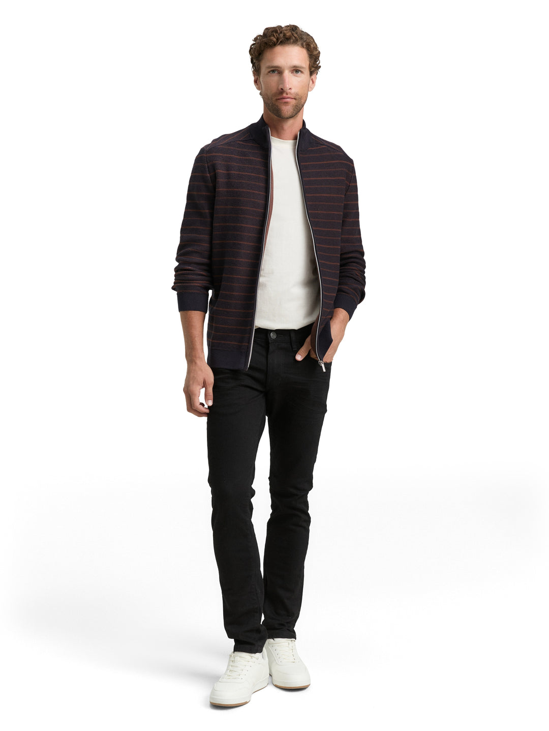 FINE KNIT ZIP JACKET