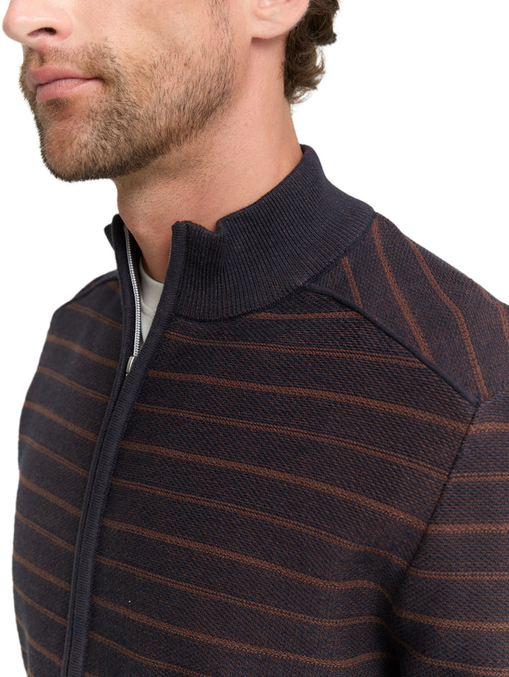 FINE KNIT ZIP JACKET