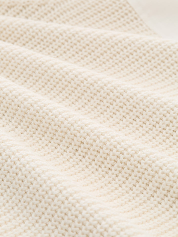 KNIT ZIP JACKET WITH FABRIC MIX