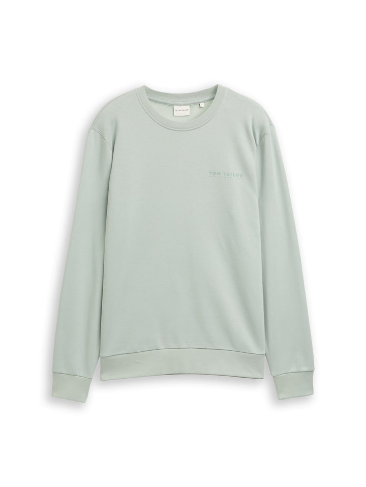 PRINTED CREW NECK SWEATER