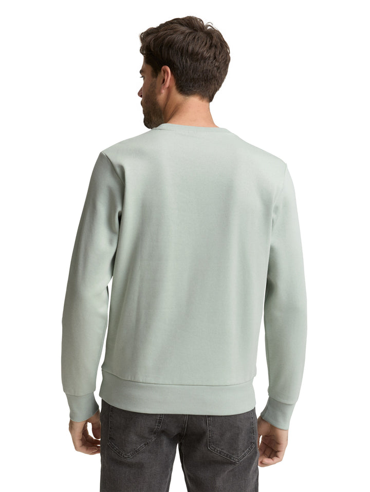 PRINTED CREW NECK SWEATER
