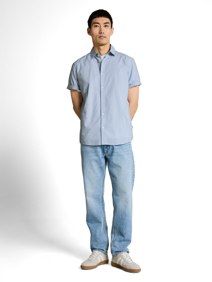 STRIPED POPLIN SHIRT