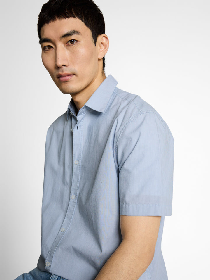 STRIPED POPLIN SHIRT