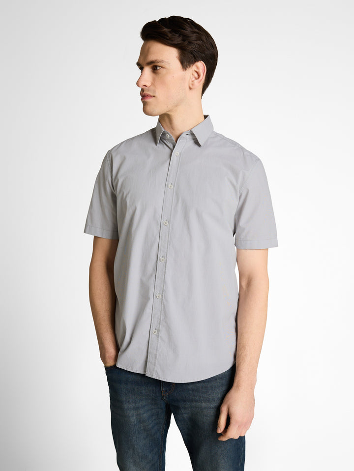 STRIPED POPLIN SHIRT