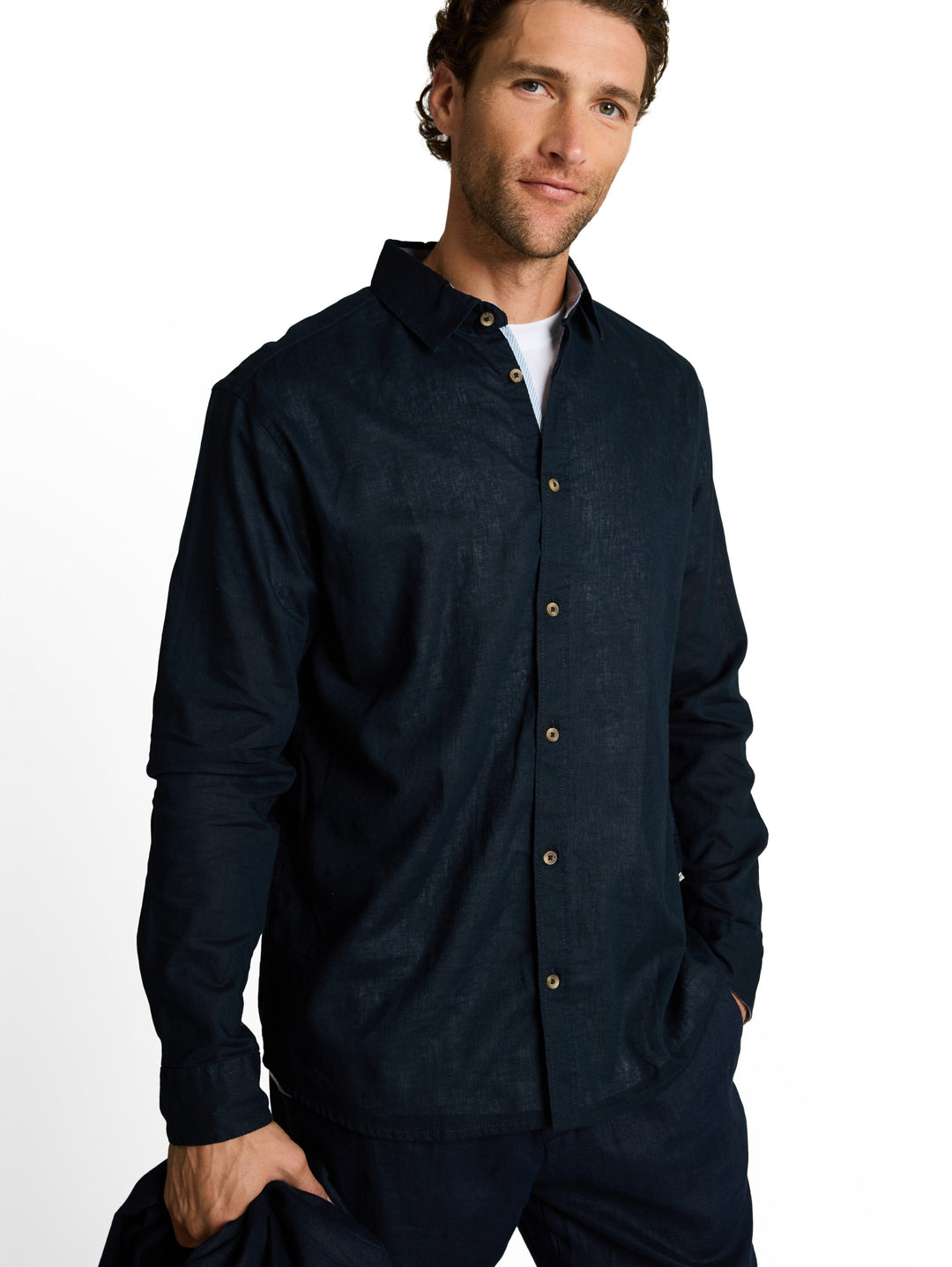 COTTON LINEN SHIRT