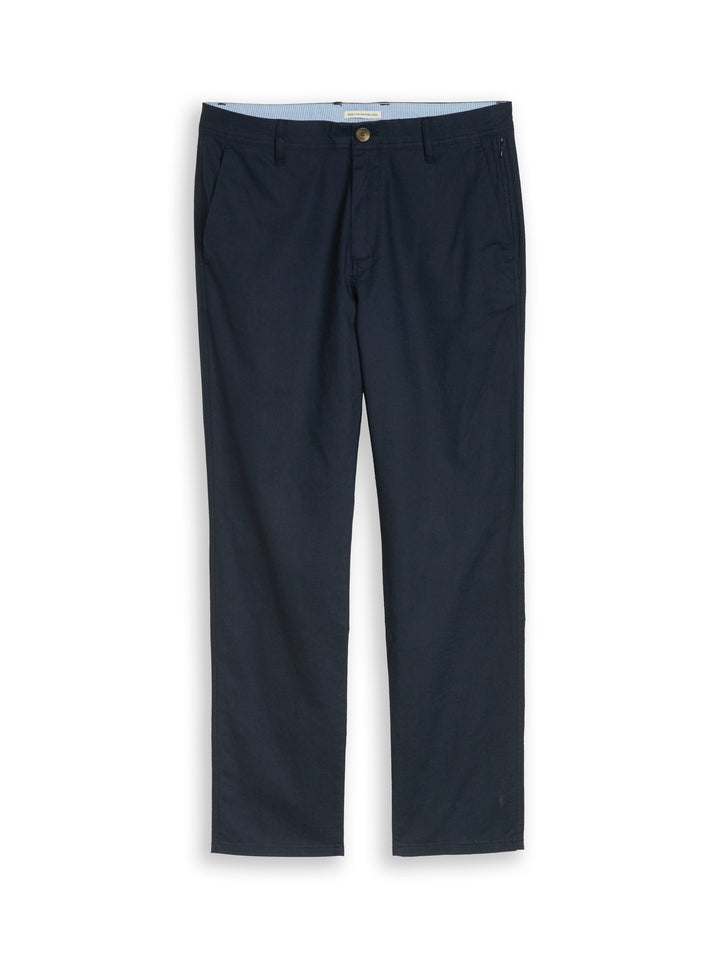 REGULAR COTTON LINEN CHINO PANTS