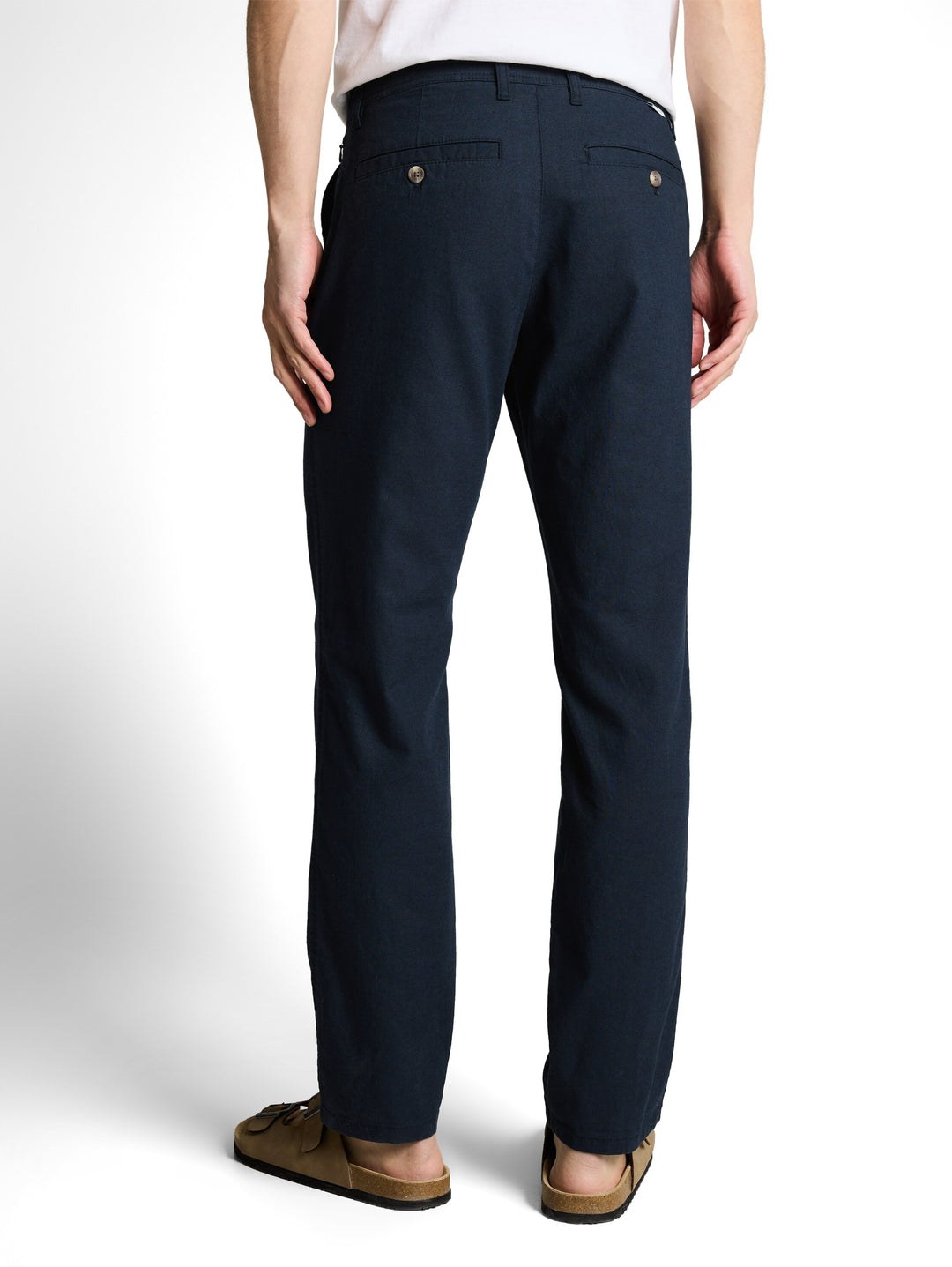 REGULAR COTTON LINEN CHINO PANTS