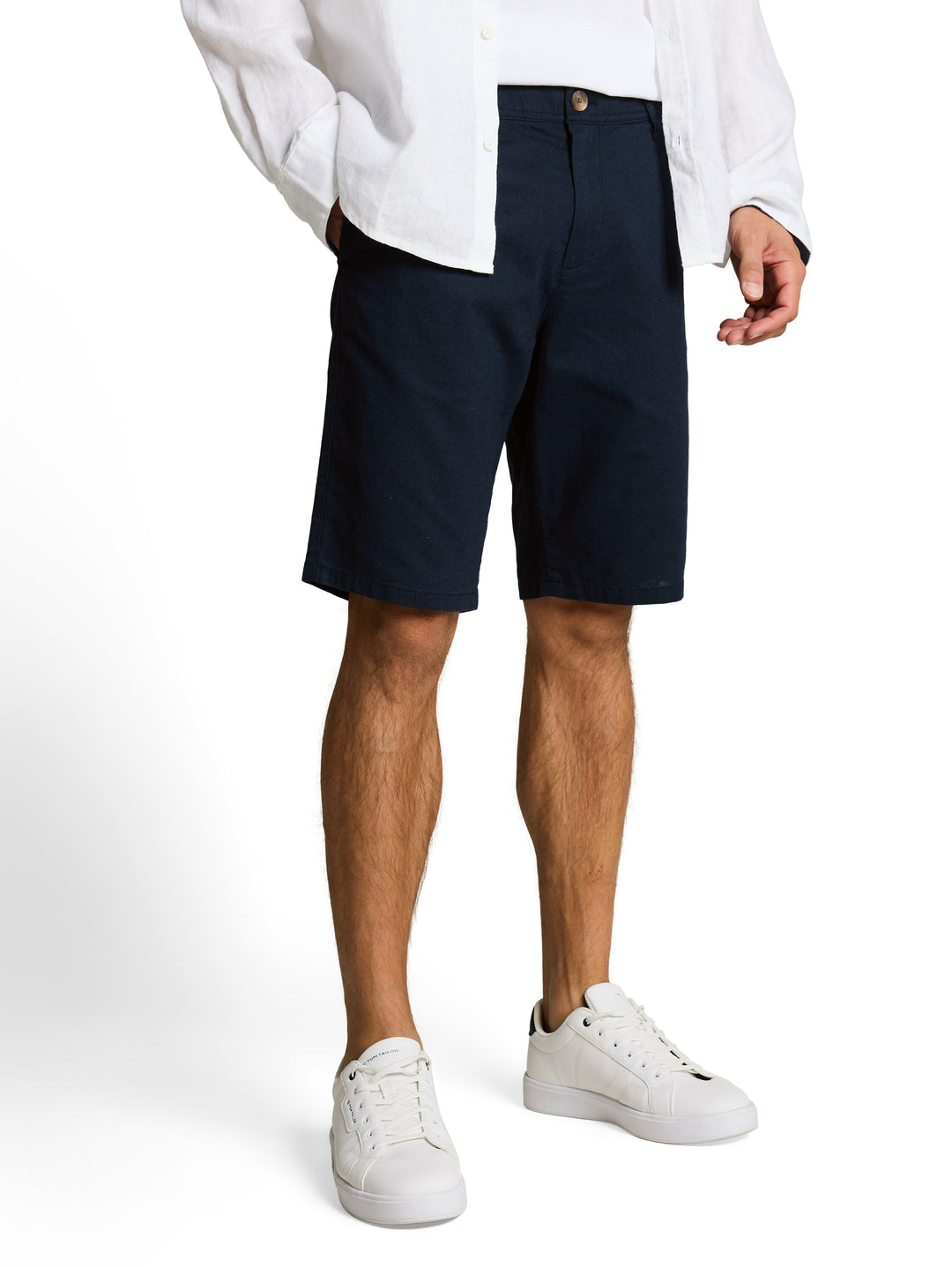 REGULAR COTTON LINEN CHINO SHORTS