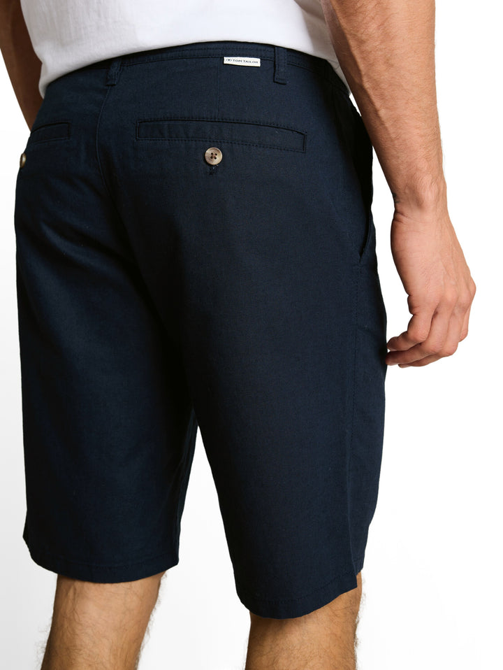 REGULAR COTTON LINEN CHINO SHORTS