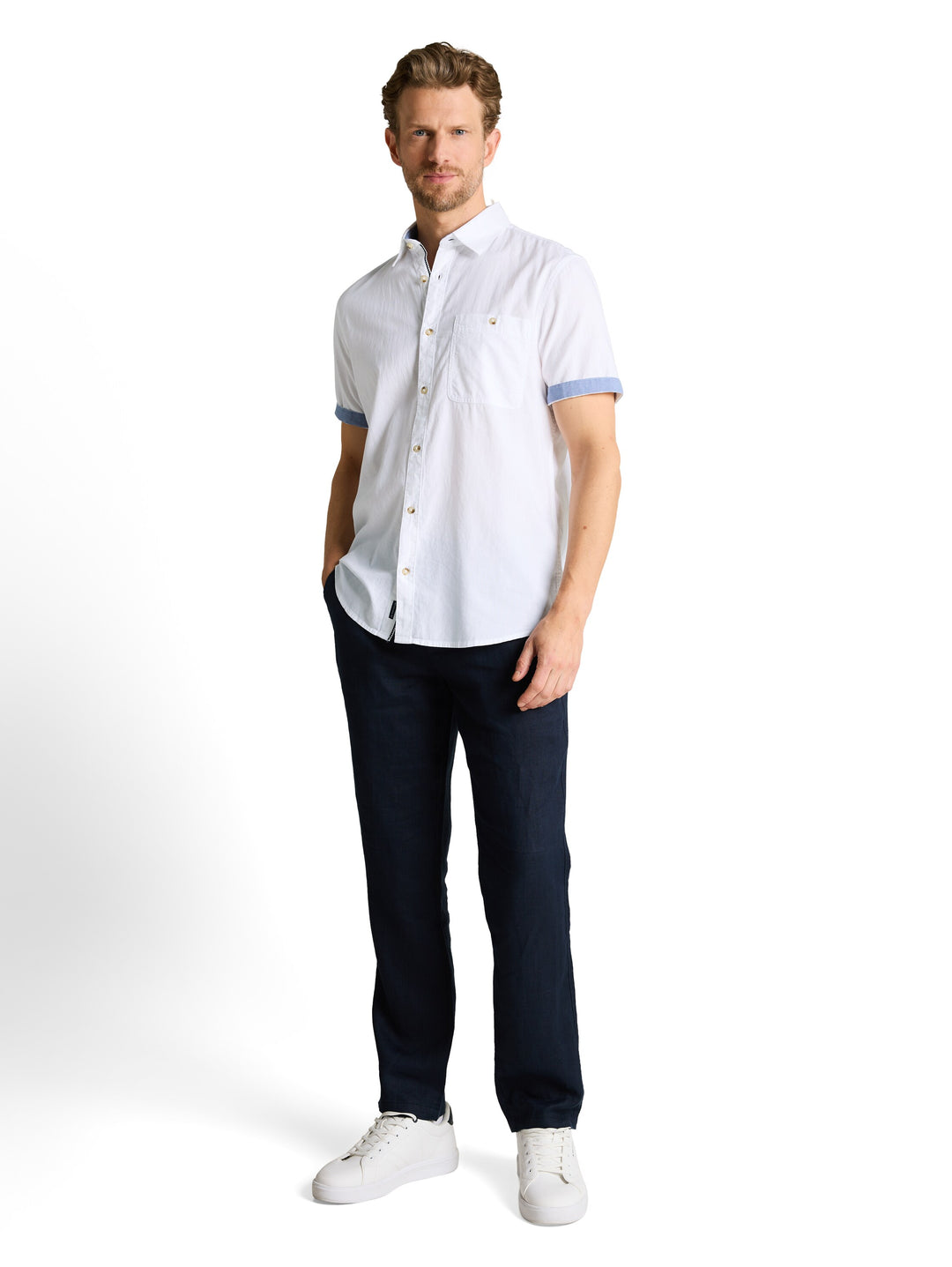 STRUCTURED SLUBYARN SHIRT