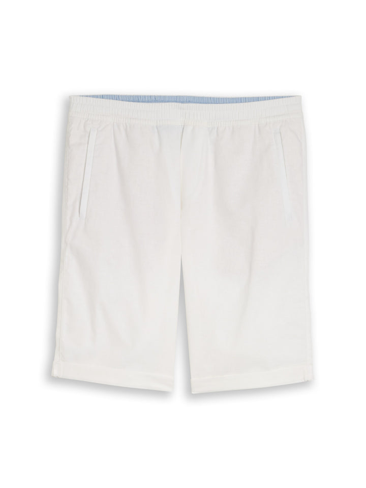 REGULAR COTTON LINEN BEACH SHORTS